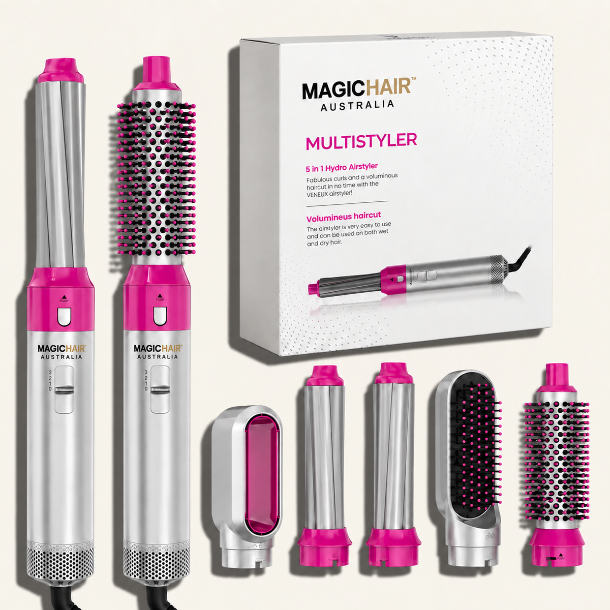AU Dry, Curl, Volumise & Straighten 5-in-1 MagicHair